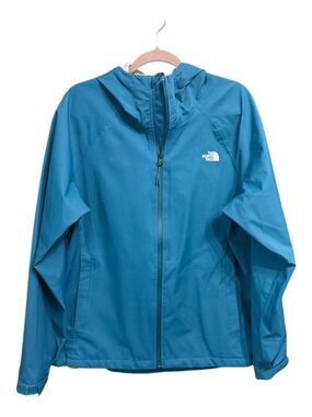 The North Face Flyweight Hoodie Jacket Women XL Blue NF0A7ZXM Windbreaker